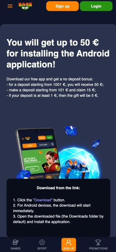 basswin mobile app