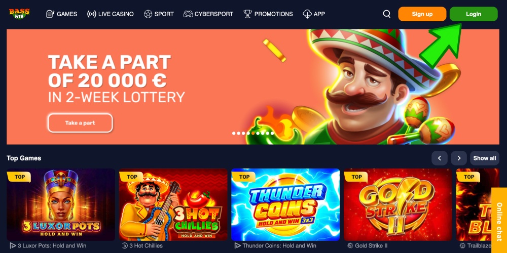 click on the sign in button
