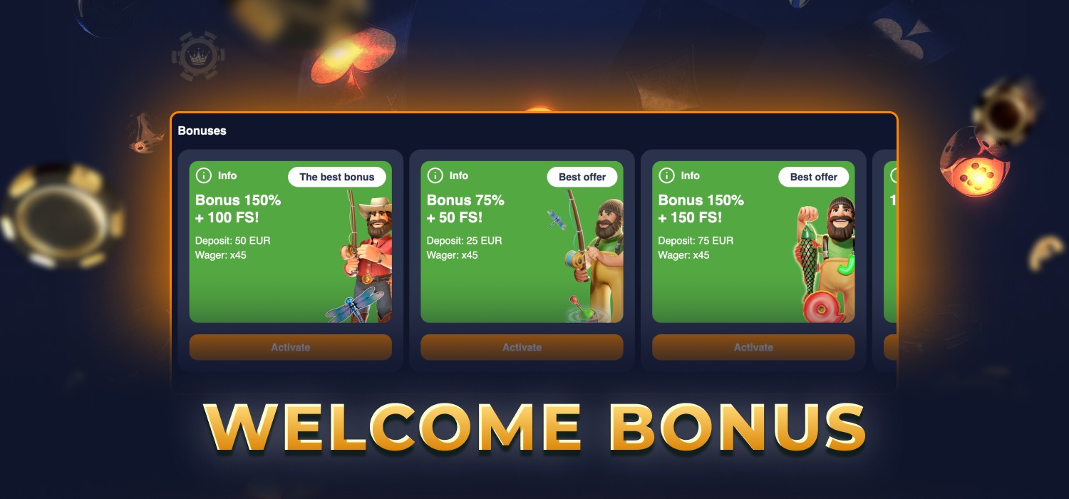 codes for getting welcome bonus
