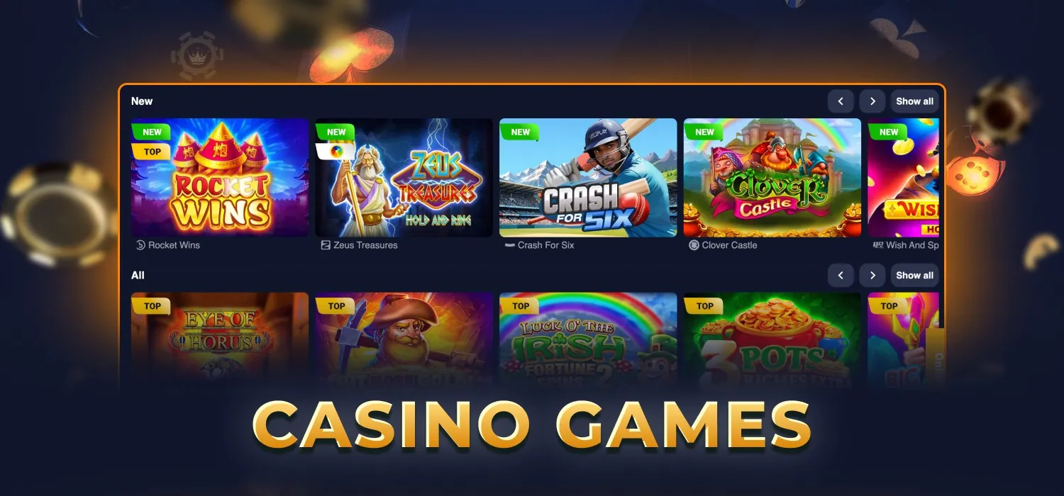 popular casino games at basswin